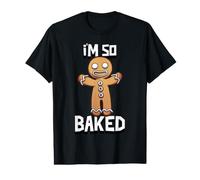 Stoner Christmas I'm So Baked Gingerbread Man T-Shirt Graphique avec Valeur