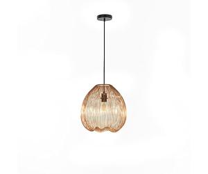 Stones Jaula Suspension en métal, laiton brillant, 35 x 35 x 36/150 cm