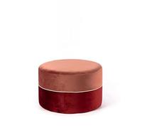 Stones Olivia Pouf en Velours Rose