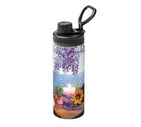 Stones with Candles Bouilloire tendance en acier inoxydable pour le sport 532 ml
