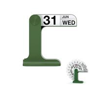 Stonivislyt Calendrier à Retourner,Calendrier Perpétuel, Bureau Calendar 2025 Desktop Accessories,Mois, Date et Jour, Calendrier à Retourner Vintage avec Base pour Bureau, Décoration D'intérieur