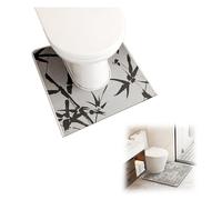 Stonivislyt Tapis de Toilette U,Tapis de Toilette,Tapis Toilette WC Diatomite Sechage Rapide Absorbant Tapis de Sol pour Toilette Antidérapant Tapis Contour WC Tapis de Toilette WC Lavable