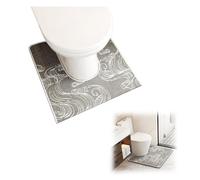 Stonivislyt Tapis de Toilette U,Tapis de Toilette,Tapis Toilette WC Diatomite Sechage Rapide Absorbant Tapis de Sol pour Toilette Antidérapant Tapis Contour WC Tapis de Toilette WC Lavable