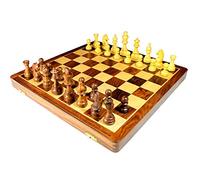 StonKraft Ensemble de Plateau de Jeu d'échecs Pliable en Bois de 45,7 x 45,7 cm + pièces en Bois avec…