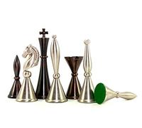 StonKraft Pièces d'échecs en Laiton - Pions (4" Français)
