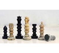 StonKraft Pièces d'échecs en Pierre - Roi 3" | Accessoires d'échecs