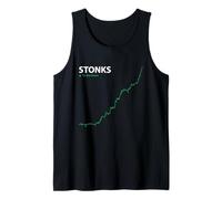 Stonks to The Moon Stock Day Trader Stonks Meme Débardeur