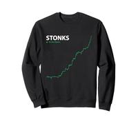 Stonks to The Moon Stock Day Trader Stonks Meme Sweatshirt