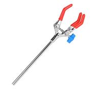 stonylab 3-Griffe Pinces de Laboratoire, Robuste 3-Prong Pinces de Réglable, Multifonction Pince de Style Doigt de Laboratoire avec Tige de 7'', Swivel Clamp pour Une Utilisation en Laboratoire