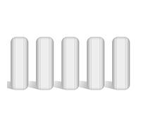 stonylab 5 Paquet Ensemble de Barre d'Agitation, 20 mm PTFE Magnétiques Revêtues stir bar Blanc Mélangeur à Agitation pour Agitateurs, 5 PK