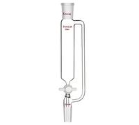 stonylab 50ml de Pression Entonnoir, Entonnoir Supplémentaire D'égalisation de Pression, Entonnoir en Verre Borosilicate avec Robinet D'arrêt en PTFE pour Laboratoire (50ml, 24/40 Joint)