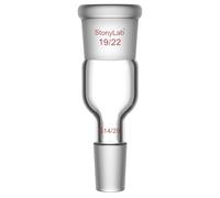 stonylab Adaptateur en Verre, Adaptateur d'Agrandissement en Verre Borosilicaté de 19/22 à 14/20 Raccords en Verre Verrerie de Laboratoire