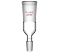 stonylab Adaptateur en Verre, Adaptateur d'Agrandissement en Verre Borosilicaté de 24/40 à 14/20 Raccords en Verre Verrerie de Laboratoire