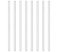 stonylab Baguettes d'Agitation en Verre, Tiges en Verre Borosilicaté de 250 mm de Long avec des Extrémités Arrondies, Bâtons Solides en Verre pour Laboratoire, Cuisine, Science, Lot de 8