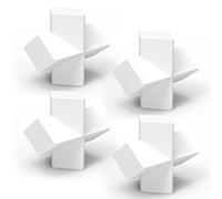 stonylab Barreaux Agitateurs Magnétiques Forme Croix 20 x 8 mm, Lot de 4, Revêtement PTFE, Barreau Aimanté Blanc pour Agitateur Magnétique de Laboratoire