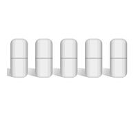 stonylab Barreaux Aimantés de Agitation 15mm Revêtement PTFE Blanc Bâtonnets Agitateurs Magnétiques pour Plaque Agitatrice de Laboratoire (Lot de 5)
