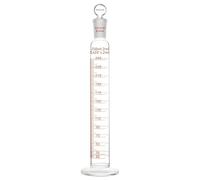 stonylab Bécher Gradué avec Bouchon, Bécher Gradué en Verre Borosilicaté Épais de 250 ml avec Joint Standard 24/40 et Bouchon à Tête Plate, 1 Pack