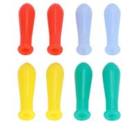 stonylab Bouchon en Silicone pour Pipettes, Embouts Épais en Silicone pour Pipettes en Verre de 1 à 5 ml, Capuchon en Caoutchouc pour Aspiration de Laboratoire, Ensemble de 8 Couleurs Différentes