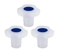 stonylab Bouchons en Plastique, Lot de 3 Bouchons Universels pour Flacon Volumétrique Entonnoir de Séparation avec Joint 24/40, Jointure Robuste pour Verrerie de Laboratoire