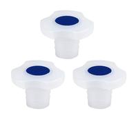 stonylab Bouchons en Plastique, Lot de 3 Bouchons Universels pour Flacon Volumétrique Entonnoir de Séparation avec Joint 24/29, Jointure Robuste pour Verrerie de Laboratoire