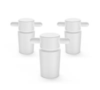 stonylab Bouchons en PTFE avec Poignée, Lot de 3 Tailles 24# Standard pour Bouteille à Col Standard de Laboratoire, Étanchéité pour Stockage Chimique