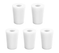 stonylab Bouchons en Silicone, Lot de 5 Bouchons en Silicone Naturel Standard 1# avec Ouverture de 8 mm à un Seul Trou