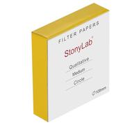 stonylab Cercles de Papier Filtre Qualitative, Papier Filtre en Cellulose de 108mm de Diamètre avec une Vitesse de Filtration du Milieu de Rétention des Particules de 20 Microns, Paquet de 100