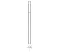 stonylab Colonne de Chromatographie, Diamètre Intérieur de 25,4 mm, Longueur Effective de 457 mm, Bouchon de Sable G2, Joint Conique Standard 24/40, Verre Borosilicate, pour Application de Laboratoire