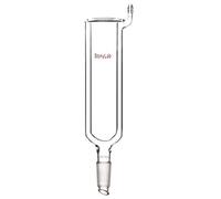 stonylab Condenseur Dewar, Verre Borosilicate Réfrigérant à Glace Sèche Condenseur de Laboratoire avec Pointe d'égouttement Inférieure Joint 24/40, 200 mm Longueur de Gaine et 40 mm Diamètre Intérieur