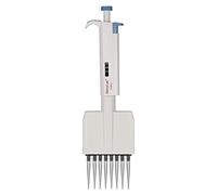 stonylab Contrôleur de Pipette à 8 Canaux, Volume Variable Réglable Pipette Multicanaux avec Cône à Pointe Autoclavable, Multichannel Pipette pour la Recherche en Laboratoire, 50-300µL