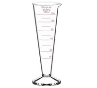 stonylab Cylindre Gradué en Verre Borosilicaté Conique, 1 Pack avec Large Embouchure et Bec Verseur pour Mesure Précise, 100 ml