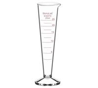 stonylab Cylindre Gradué en Verre Borosilicaté Conique, 1 Pack avec Large Embouchure et Bec Verseur pour Mesure Précise, 25 ml
