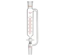 stonylab Entonnoir á Gradué Égalisateur de Pression, Addition Funnel Dropping Funnel Entonnoir Supplémentaire en Verre Borosilicate avec Robinet d'arrêt en PTFE pour Laboratoire (Joint 24/40, 50 ml)