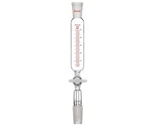 stonylab Entonnoir d'addition, Entonnoir à Gouttes Gradué en Verre Borosilicate 24/40 avec Robinet en PTFE pour Laboratoire Entonnoir Supplémentaire, 50 ml