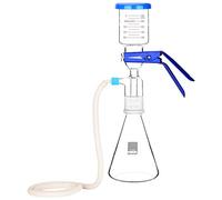stonylab Filtre de Verrerie de Laboratoire, Filtre de Filtration en Verre de Laboratoire, Kit de Filtre en Verre avec Flacon Filtrant de 500 ml et Entonnoir Gradué de 300 ml