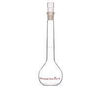 stonylab Flacon Volumétrique en Verre Classe A avec Verre Bouchon, Verre Borosilicaté Mur Lourd Tolérance de La Fiole Jaugée ±0.03ml, 25ml