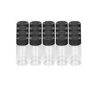 stonylab Flacons D'échantillon avec Casquette, Sample Vials Flacon échantillon à Chapeau à vis de Liquide en Verre Transparent Flacon de Réactif, Capacité 20 ml / 4 Dram (0,7 oz), Paquet de 20