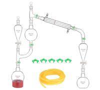 stonylab Kit de Distillation 500 ml, Appareil de Distillation en Verre Borosilicaté pour Extraction, 24/40, Verrerie de Laboratoire