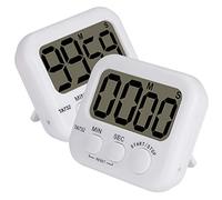 stonylab Minuteur Digital, 2-Pack Basic Haut Décibel Fort Alarme Compte à Rebours Digital Timer Minuteur Numérique Minuteur Cuisine Event Timer, Minuteur avec Aimanté Back et Large Chiffre