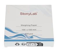 stonylab Papier de Pesée, 100 x 100 mm Papiers de Pesée D'échantillons Exempts D'azote Papier de Balance Analytique Papier de Pesée pour la Recherche en Laboratoire, Lot de 500