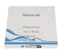 stonylab Papier de Pesée, 150 x 150 mm Papiers de Pesée D'échantillons Exempts D'azote Papier de Balance Analytique Papier de Pesée pour la Recherche en Laboratoire, Lot de 500