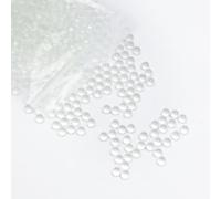 stonylab Perles de Verre Rondes- Boules de Verre Solides pour Prévenir le Chauffage et l'ébullition en Laboratoire, Pierre de Verre Clair, Diamètre de 5 mm, 1000 Perles par Sachet