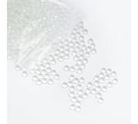 stonylab Perles de Verre Rondes- Boules de Verre Solides pour Prévenir le Chauffage et l'ébullition en Laboratoire, Pierre de Verre Clair, Diamètre de 6 mm, 1000 Perles par Sachet