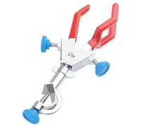 stonylab Pince à 3 Branches Pivotante, Pince Solide à 3 Branches avec Double Réglage Rotation à 360° et Revêtement en Caoutchouc avec Tête de Fixation pour Usage en Laboratoire, L