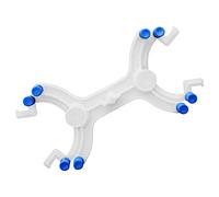 stonylab Pince Double Burette en Plastique, Réglable Double Burette Pince Buret Pince Papillon Style Ressort Chargé Accessoire de Laboratoire, Plastic Double Burette Clamp pour Laboratoire