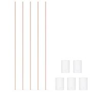 stonylab Plaque de Manganèse Lot de 5 Plaques, 99,99% 1 x 10 x 15 mm Anode en Manganèse Électrode Plate en Feuille de Métal avec Fil de Cuivre pour la Recherche en Laboratoire Cellulaire