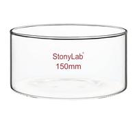 stonylab Plat à Cristallisation, Plat à Cristallisation en Verre de Élevé Borosilicate à Parois Épaisses pour Cristallisation et Évaporation en Laboratoire, Fond Plat, Sans Bec, 1000 ml