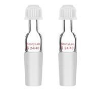 stonylab Thermomètre Inlet Adaptateur avec 24/40 Joint Intérieur, 80mm de Hauteur, Thermometer Inlet Adapter Adaptateur de Distillation, pour Appareil de Distillation