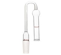 stonylab Tube de Séchage en Forme de U en Verre, Verre Borosilicaté Tube de Séchage Courbé à 360 Degrés avec Joint 24/40 Interne, U-Shaped Drying Tube pour Laboratoire de Chimie de Synthèse Organique