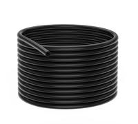 stonylab Tubulure en Silicone Noir, 6 mm ID x 9 mm OD, Haute Flexibilité et Découpe Facile pour Transfert de Laboratoire, 6 Mètre